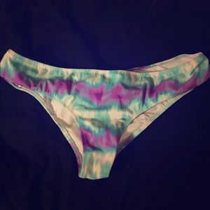 Tie dye cheeky bathing suit bottoms