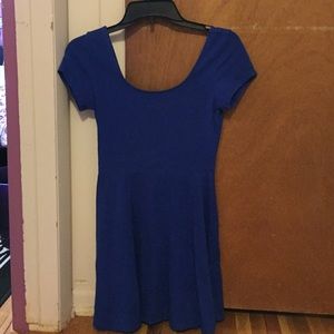 blue skater dress