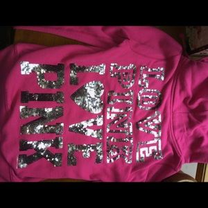 Medium Victoria's Secret Hooded zip up sweatshirt