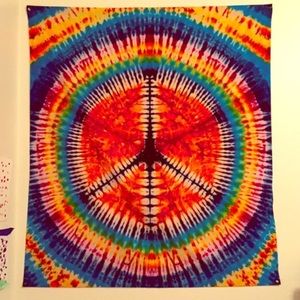 Tye dye tapestry