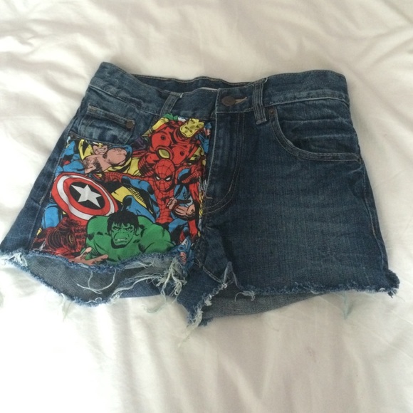 high-waisted super hero shorts!