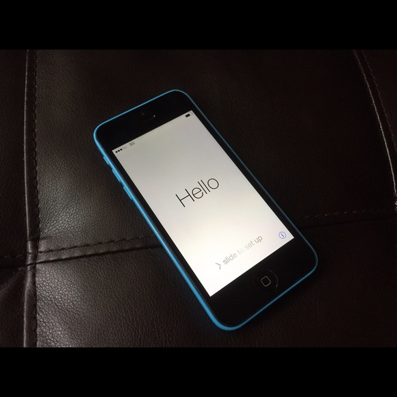 Unlocked blue iPhone 5c