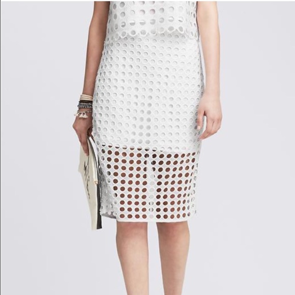 Banana Republic Dresses & Skirts - Dot Lace Pencil Skirt
