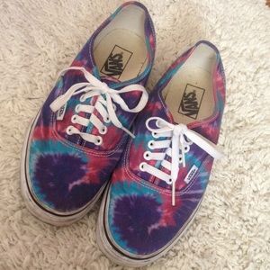Women's Tie Dye Vans in Size 10
