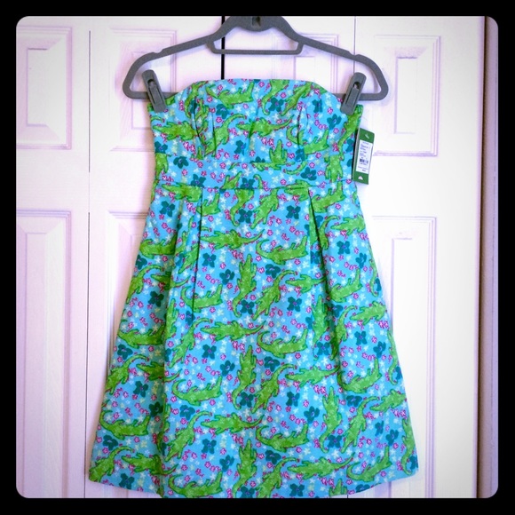 Lilly Pulitzer Gator Betsey Dress Size 0 NWT