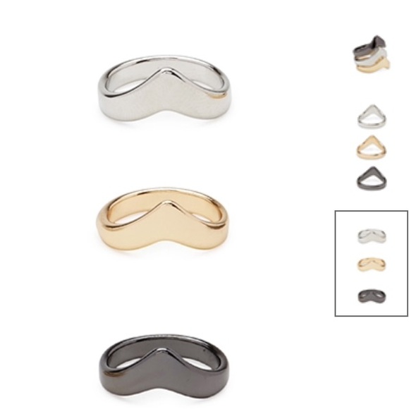 Forever 21 Pointed Midi Ring Set - Picture 3 of 3