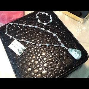 Larimar necklace set