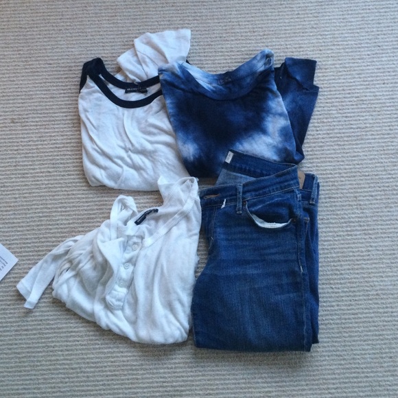 Bundle of Abercrombie jeans and Brandy shirts