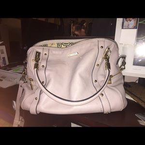Rebecca Minkoff "Cupid" satchel in Tortora color