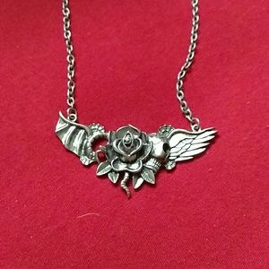 Abstract wing necklace