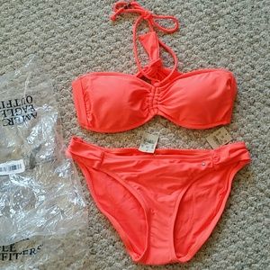 Neon Highlighter Orange American Eagle Bikini Set