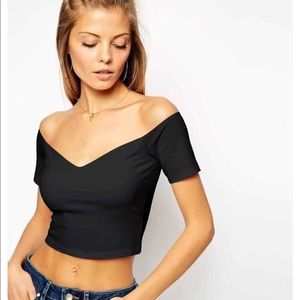 ASOS sweetheart crop top