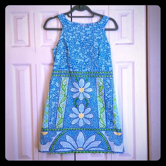 Lilly Pulitzer Mosaic Women's Shift Dress Size 2