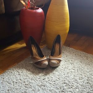 ✨REDUCED✨Brown and Tan Stiletto Heels