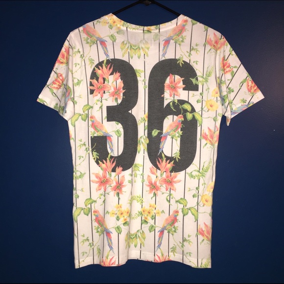 Hype Shirts Hype Floral Baseball Tshirt Poshmark