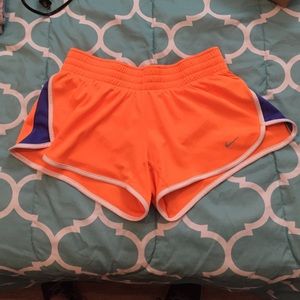 Orange & blue Nike shorts