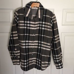 Burberry Brit Plaid Blouse Top