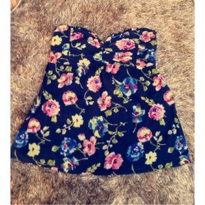 Abercrombie & Fitch strapless top.