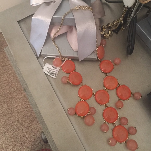 Orange bubble necklace