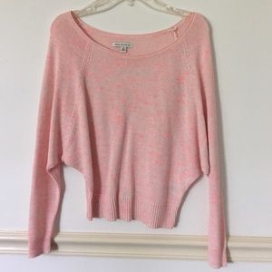 American Eagle pink cropped sweater
