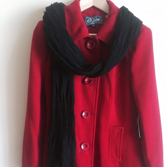NWT red color winter coat