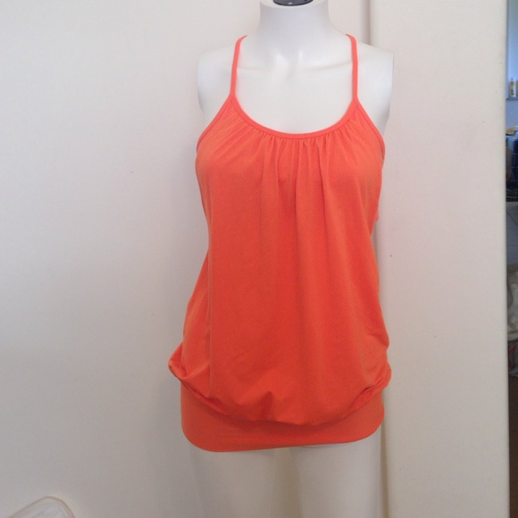 Orange size 4 Lululemon tank