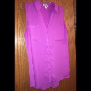 Sleeveless Purple Portofino Shirt