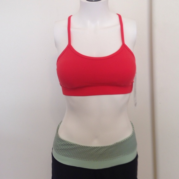 Red Lululemon Flow Y Bra