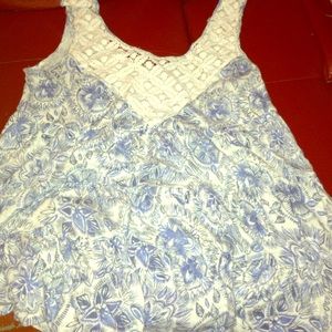 Free People boho babydoll top