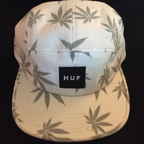 White & gray Huf hat