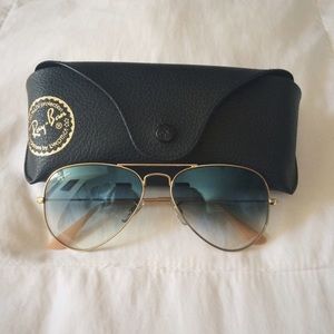 Ray Ban Aviators - Light Blue gradient