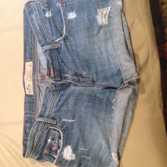 Denim hollister shorts