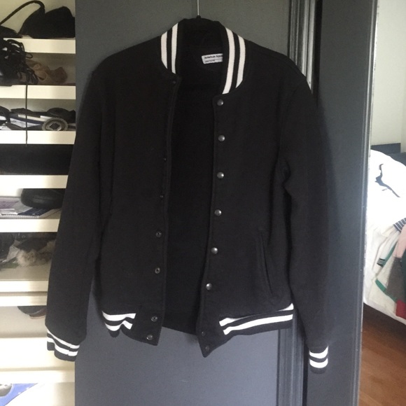 American Apparel varsity jacket in Black