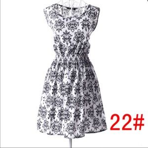 Women's chiffon sleeveless party dress