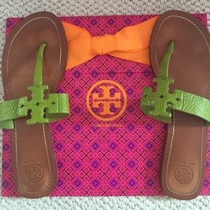 Tory Burch Logo Sandals