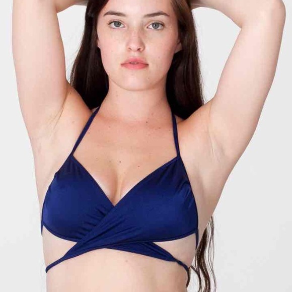 American Apparel Nylon Tri-Cot Criss Cross Bikini