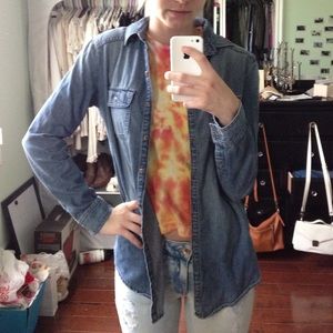 Urban Outfitters Button up, Denim-like long sleeve