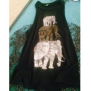 New tribal elephant shirt.