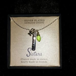 SILVER PLATED SISTERS PENDANT...