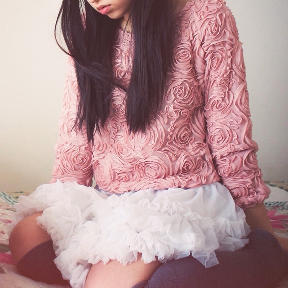 Pink Rose Sweater