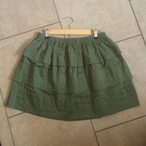 Layered Green Skirt