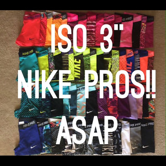 ISO 3" NIKE PROS (not selling)