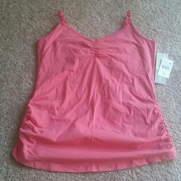 Clip down nursing tank Peach colored