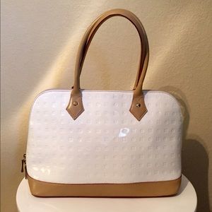 Arcadia Italian patent leather handbag
