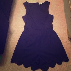 Navy blue romper