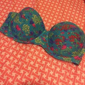34D aerie floral bathing suit top