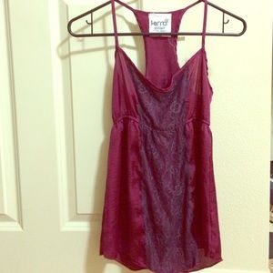 Lingerie-like camisole