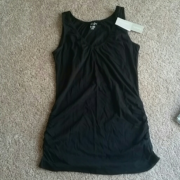 Pull down nursing top black