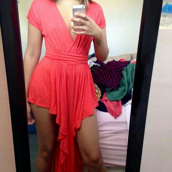 Coral dress