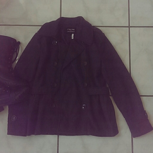 Charcoal Peacoat